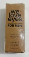 We Love Eyes Tea Tree Eyelid  Eyelash Cleansing Oil, 1 fl. oz.  NEW IN BOX