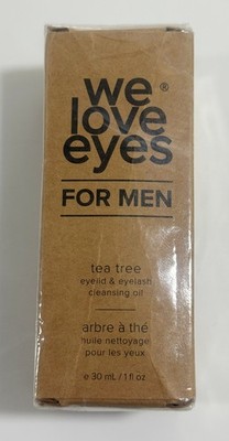 We Love Eyes Tea Tree Eyelid & Eyelash Cleansing Oil, 1 fl. oz.   NEW IN BOX