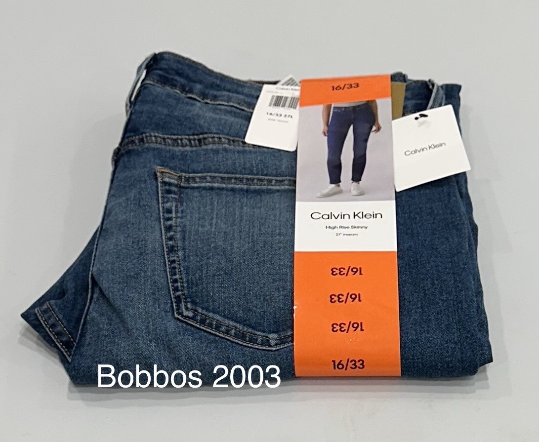 Calvin Klein Women's High-Rise Skinny Ankle Jeans, Storm Blue, Size 16/33