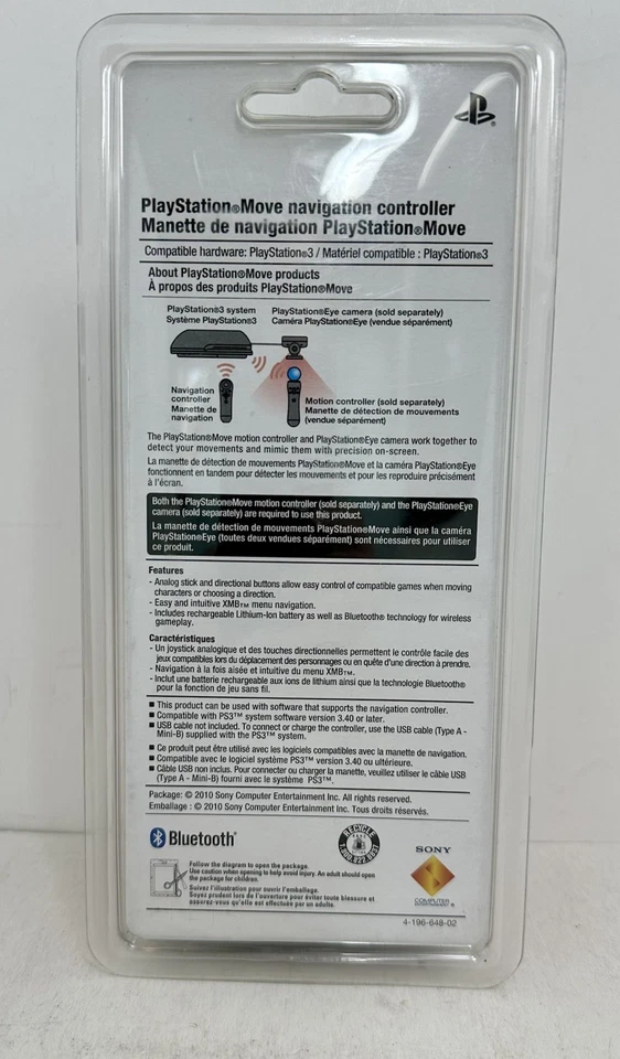 PlayStation 3 PS3 Sony Move Navigation Controller 98059 - NEW/SEALED - Image 4 of 4