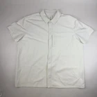 New Mens Nike 24.7 PerfectStretch Dri-FIT UV White Button-Up Shirt Size XLarge