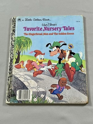 Disney Little Golden Book Favorite Nursery Tales Gingerbread and Golden - 1973