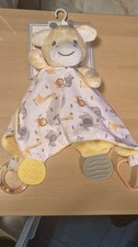 Modern Baby Giraffe Activity Blankie Lovey Plush Security Blanket 12" Rattle NEW