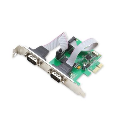 Syba SIPEX15037 2-Port Serial PCIe X1 Card Full/Low Profile