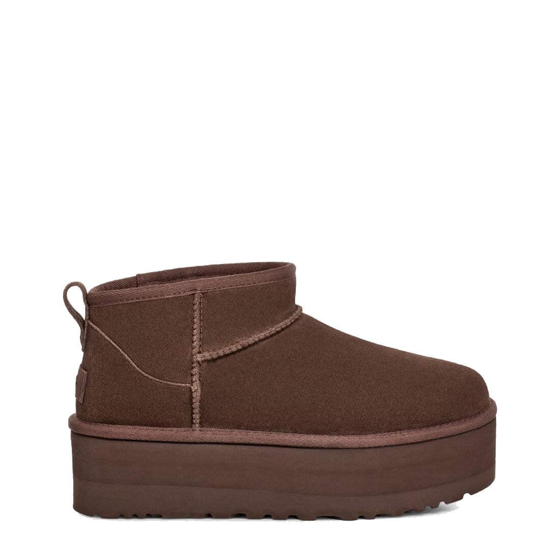Bota UGG para mujer clásica ultra mini plataforma cedro quemado