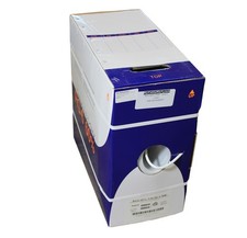 1000ft RG6 Dual SHIELD White HI-BANDWIDTH Bulk Coax Cable White