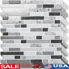 Enhanced Vinyl Peel Stick Tiles Modern Marble Design Durable Easy Install New