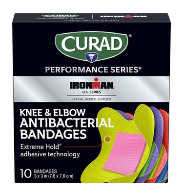 Curad Performance Series Knee & Elbow Adhesive Bandages Extreme Hold 10 Count
