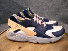 Nike iD Air Huarache Mens Size 12 US Navy Blue Peach Gray Sneakers 777330-962