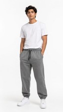 New Mens Trouser Fleece Elasticated Joggers Jogging Bottoms Track Pants S-XL UK