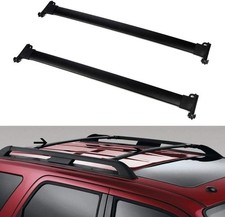 For 2008-2012 Ford Escape Black Roof Rack Cross Bar Oe Style Pair Aluminum Rail