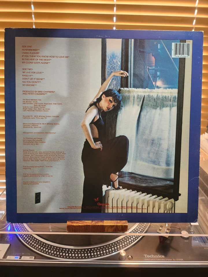 Pat Benatar, In The Heat Of The Night, 1979 1st Chrysalis, CHE-1236, VG+/VG+ - Image 2 of 4