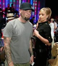 Fred Durst Jaime Pressly at MTV Bash Backstage Audience at Hollyw- 2003 Photo