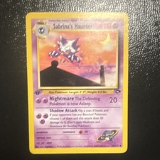 Pokémon Sabrina's Haunter 1st Edition Gym Challenge 55/132 Stage 1 70 HP Uncomm…