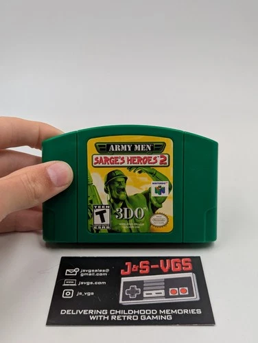Army Men Sarge's Heroes 2 Nintendo 64 N64 Cartridge Only