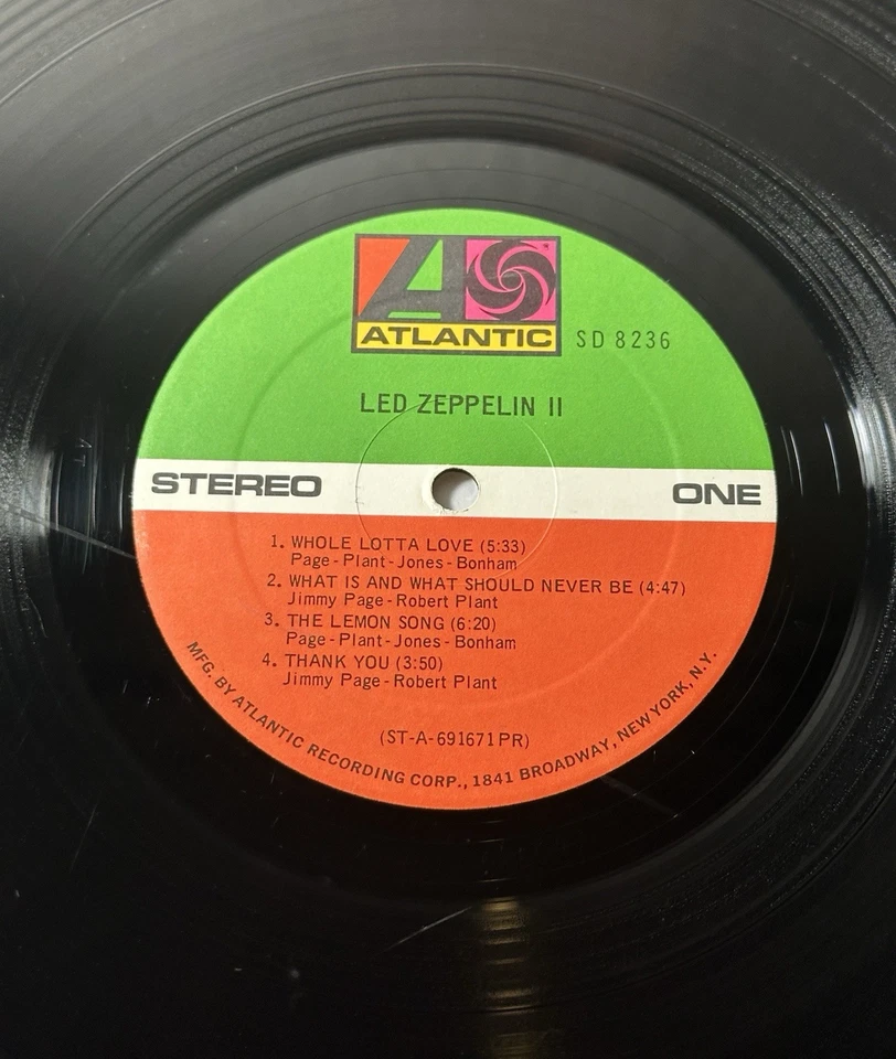 Led Zeppelin II RL SS Robert Ludwig Hot Mix 1969 US 1st Press Foto 3 de 4