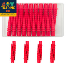 Red 20PCS Stripped Screw Hole Repair Anchor, Door Hinge Screw Hole Filler, Multi