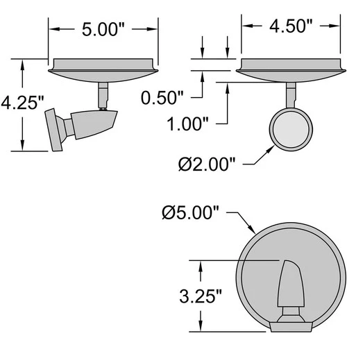 Access Lighting 52220-BS Mirage Flush Mount Brushed Steel - Picture 2 of 2