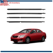Window Trim Seal 2009 2010 2011 2012 Toyota Corolla 4-door Sedan Black Outer Do Window Trim Seal 2009 2010 2011 2012 Toyota Corolla 4-door Sedan Black Outer Do