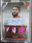 2023-24 Topps Three - Triple Relic Autographs Karl-Anthony Towns Bronze /25 Auto