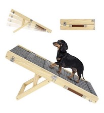 Upgraded Dog Ramp for Couch, Foldable Small Dog Ramp for Sofa adjustable Pawaboo