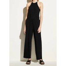 Vince Black Wide Leg Jersey Knit Lounge Pants XS Quiet Luxury Minimalist NEW NWT