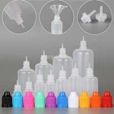 5ml 10ml 30ml 60ml 100ml 120ml Empty Plastic LDPE Oil Dropper Squeeze Bottles