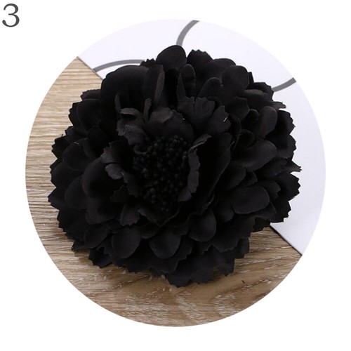 Women Big Peony Flower Hair Clips Bridal Bridesmaid Party Hair Accessory Brooc ∆ - Picture 15 of 23