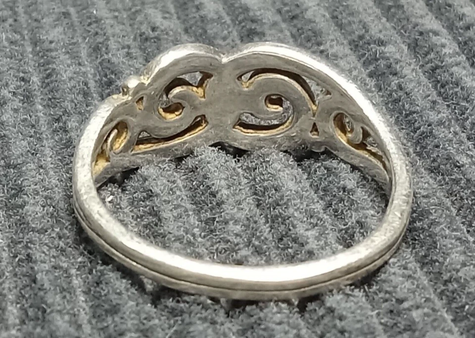 Retired James Avery Swirl Wave Ring Size 11 Sterling Silver - Image 3 of 4