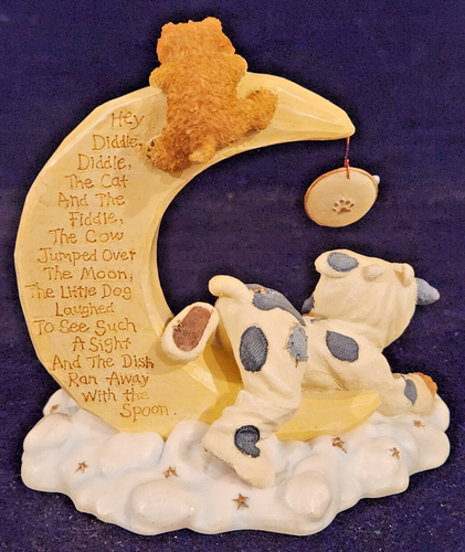 Boyds Bearstone "Moonkins, Puss & Pooch . . . Hey Diddle Diddle" #2459 -- NIB - Picture 2 of 8
