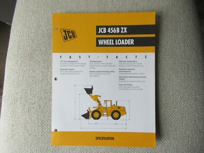 JCB 456B ZX wheel loader brochure | eBay