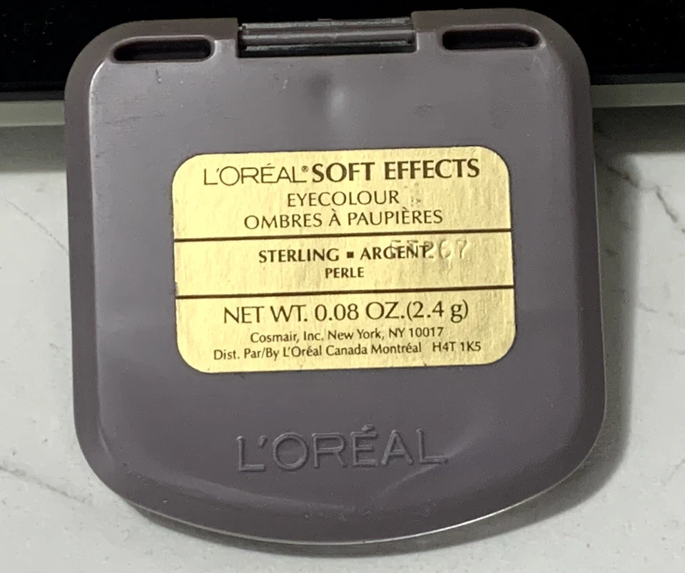 L'Oreal SOFT EFFECTS Eye Colour Shadow Duo STERLING ∙ ARGENT Perle (#ZB4 - Image 3 of 3