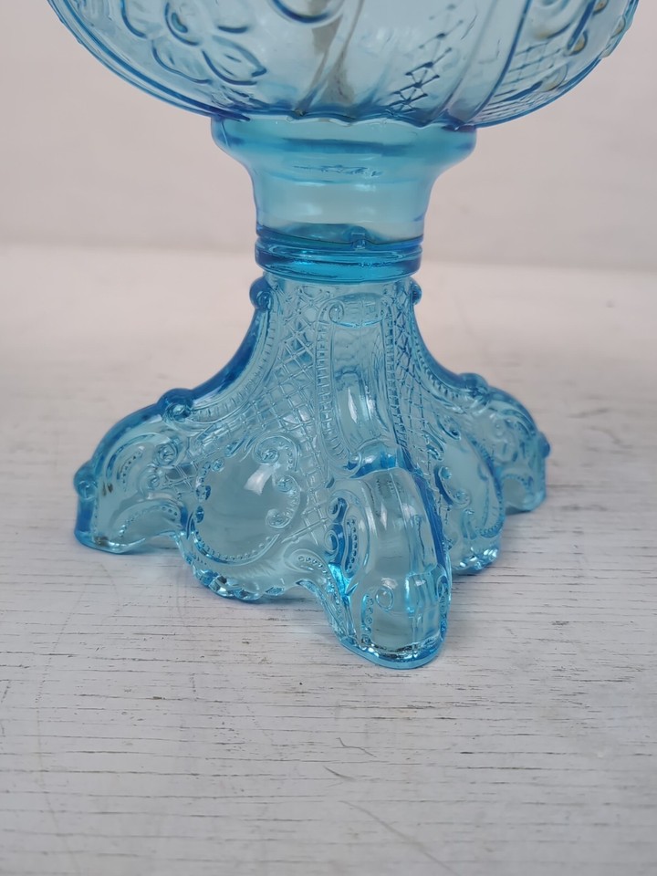 B&P Princess Feather 19" Oil Lamp Light Blue BRAND NEW eBay