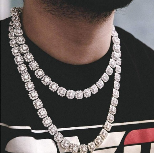 Cluster Tennis Chain Necklace 