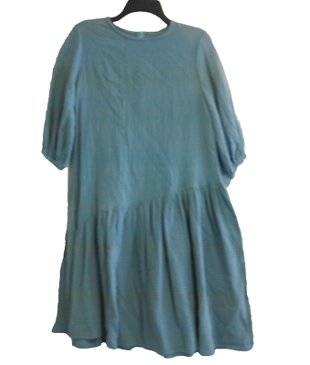 Womens Cotton 3/4 Sleeve Textured Print Flared Hem Midi Dress Size M | eBay Womens Cotton 3/4 Sleeve Textured Print Flared Hem Midi Dress Size M | eBay