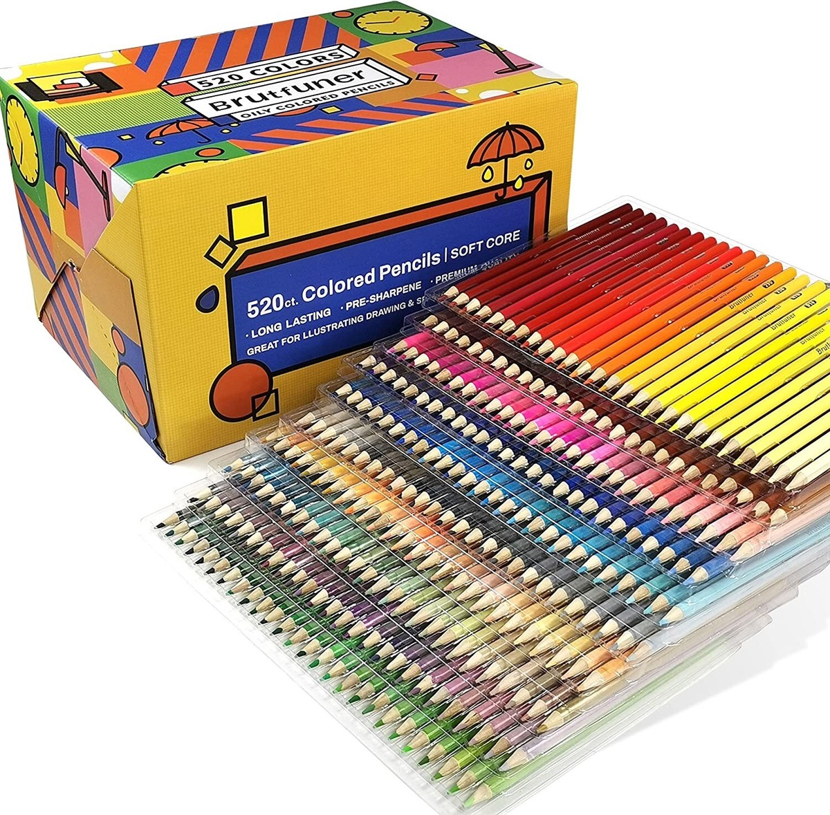 Brutfuner Colored Pencils 520 color set oil-based oily Brutfuner Colored Pencils 520 color set oil-based oily