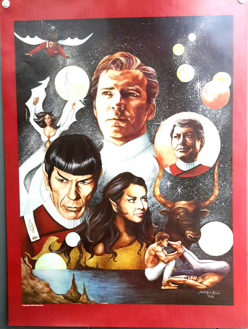 Vintage Star Trek Sat Nan Kaur Fanzine Cover Art Poster 22