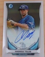 2014 Bowman Chrome BCAP-AT Andrew Toles  Auto  Rays