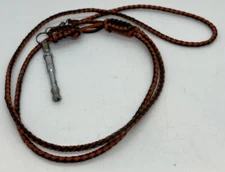 Vintage Brass Adjustable Dog Whistle Japan Boy Scout Project ? Hand Made Lanyard