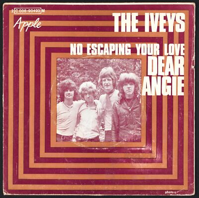 THE IVEYS - Dear Angie - France SP 45 Tours Apple Records