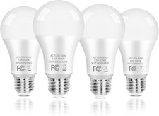 LED Light Bulbs, 100 Watt Equivalent, A19 13W Lightbulbs, 5K Daylight White-4 Pk