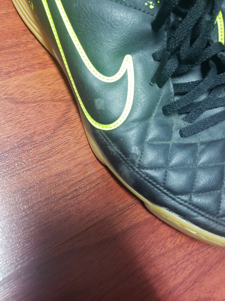 Nike Mens Tiempo Rio II IC 631523-007 Black Neon Green Nike Mens Tiempo Rio II IC 631523-007 Black Neon Green