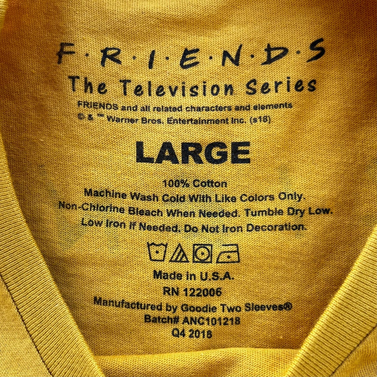 FRIENDS TELEVISION SERIES CENTRAL PERK Women's Yellow Long Sleeve