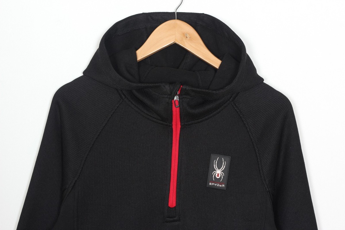 SPYDER Half Zip Polar Pullover Hoodie Men Size M VR2755 | eBay