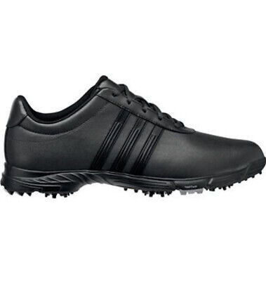 Derretido Descarte pared Adidas Golf Lite 2.0 Shoes Adiwear Mens Size 8.5 Black Leather 675405  Traxion | eBay