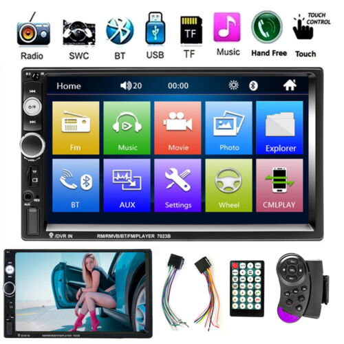 7inch 2Din Touch Screen Car Stereo MP5 Player Radio Android IOS USB/TF AUX IN FM - Afbeelding 1 van 12