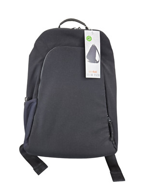 SlimFold Slim Pack Minimalist Commuter Backpack Weatherproof Lightweight - Black