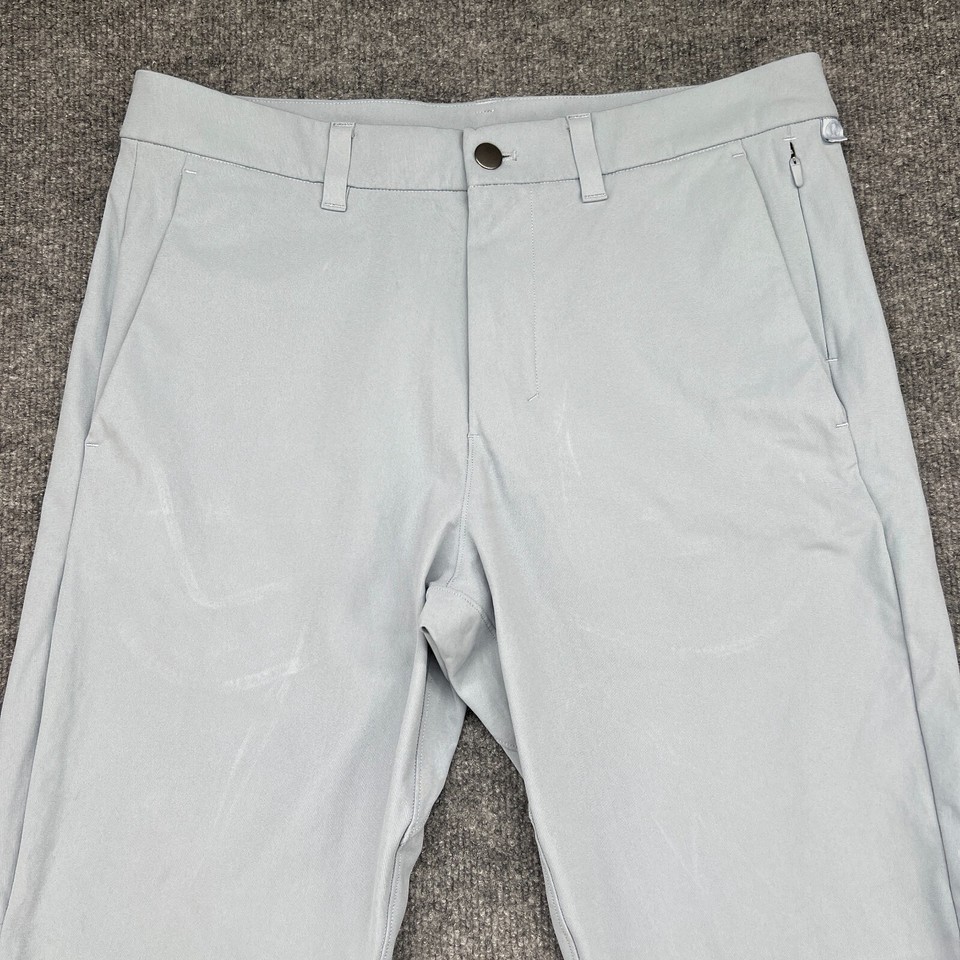 Lululemon Commission Warpstreme Pants Men 32x31 Blue Slim Fit Chino