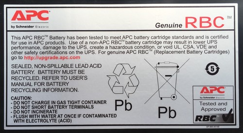 731304003298 APC RBC7 Bateria UPS Plombowany kwas ołowiowy (VRLA) 24V APC - Zdjęcie 2 z 2