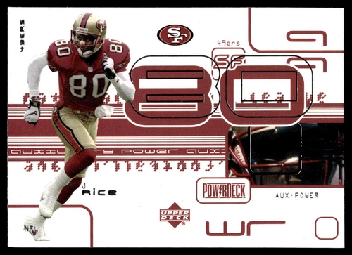 1999 Upper Deck PowerDeck #AUX-12 Jerry Rice Auxiliary Near Mint or Better